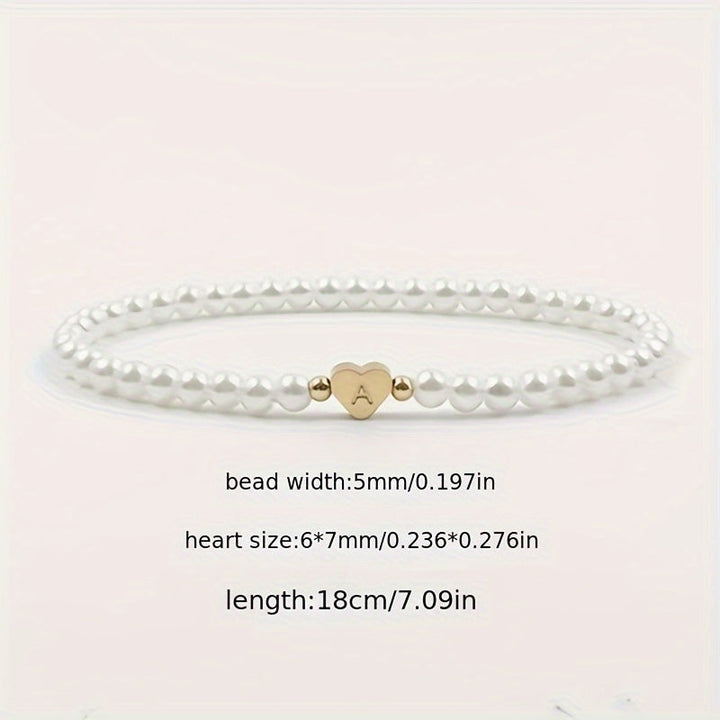 Bracciale Chic con Iniziale a Cuore (A–Z)