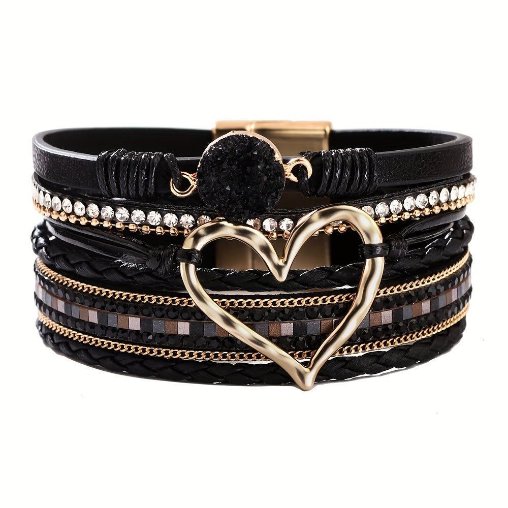 Bracciale Boho Multifilo in Pelle