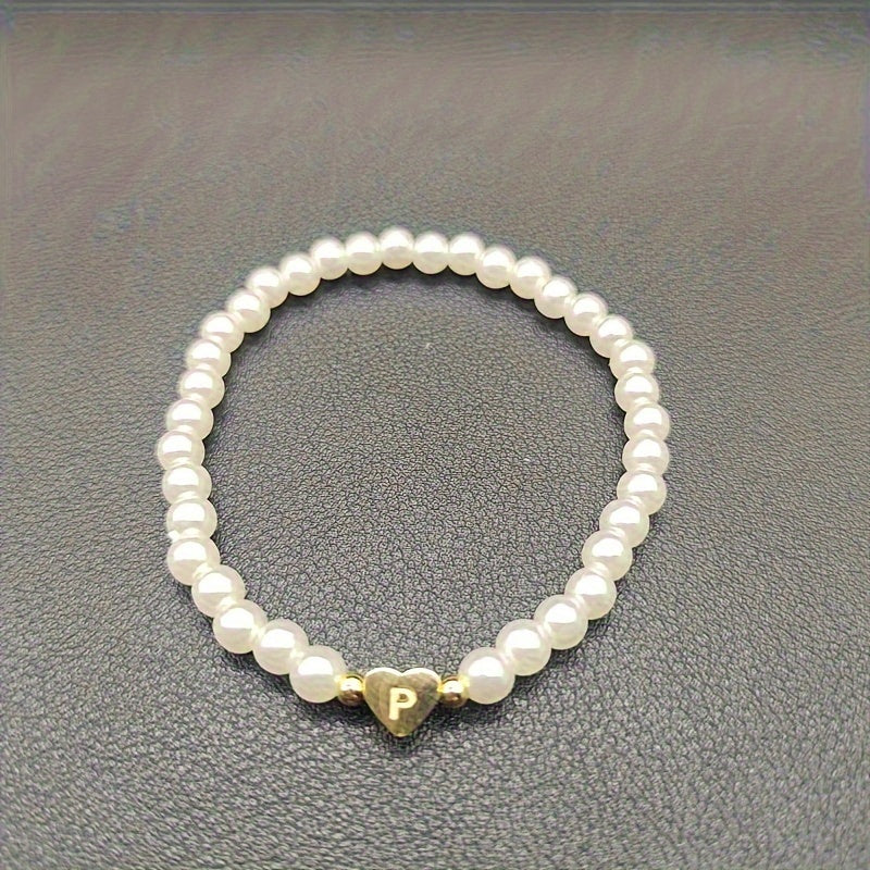 Bracciale Chic con Iniziale a Cuore (A–Z)