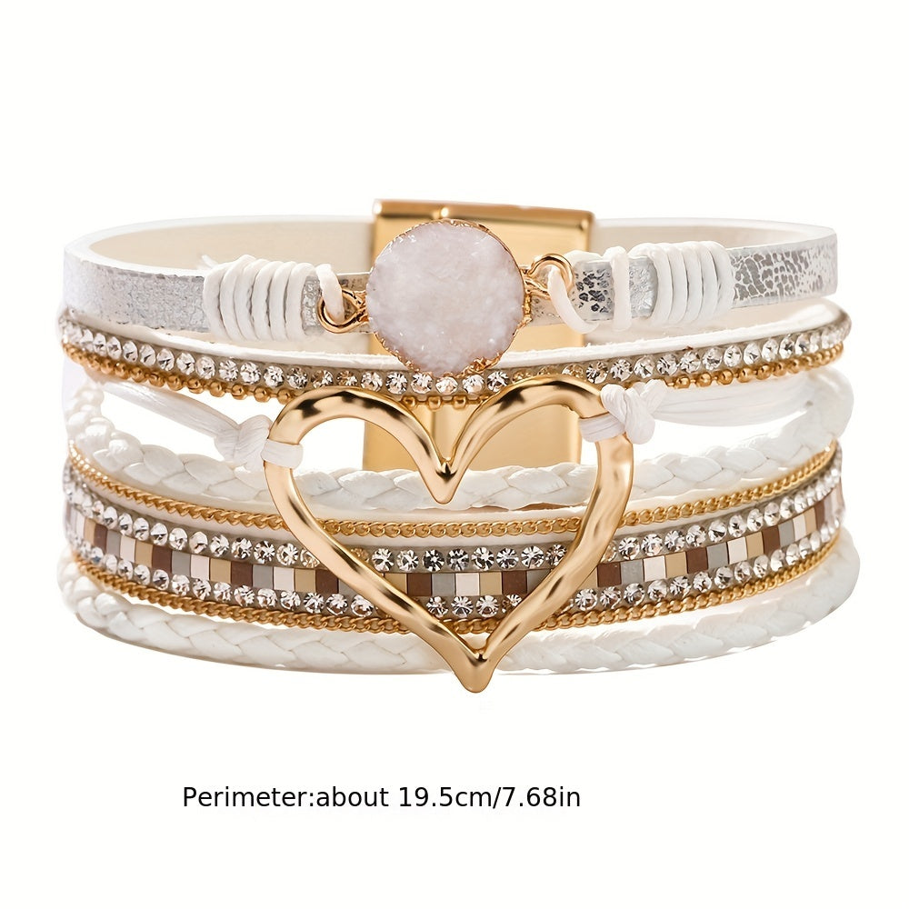 Bracciale Boho Multifilo in Pelle