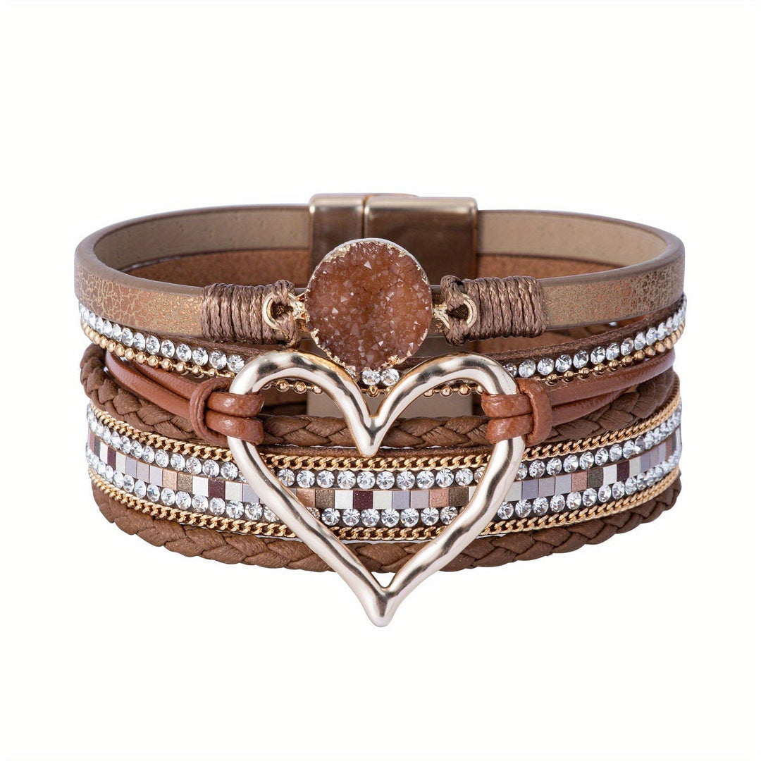 Bracciale Boho Multifilo in Pelle