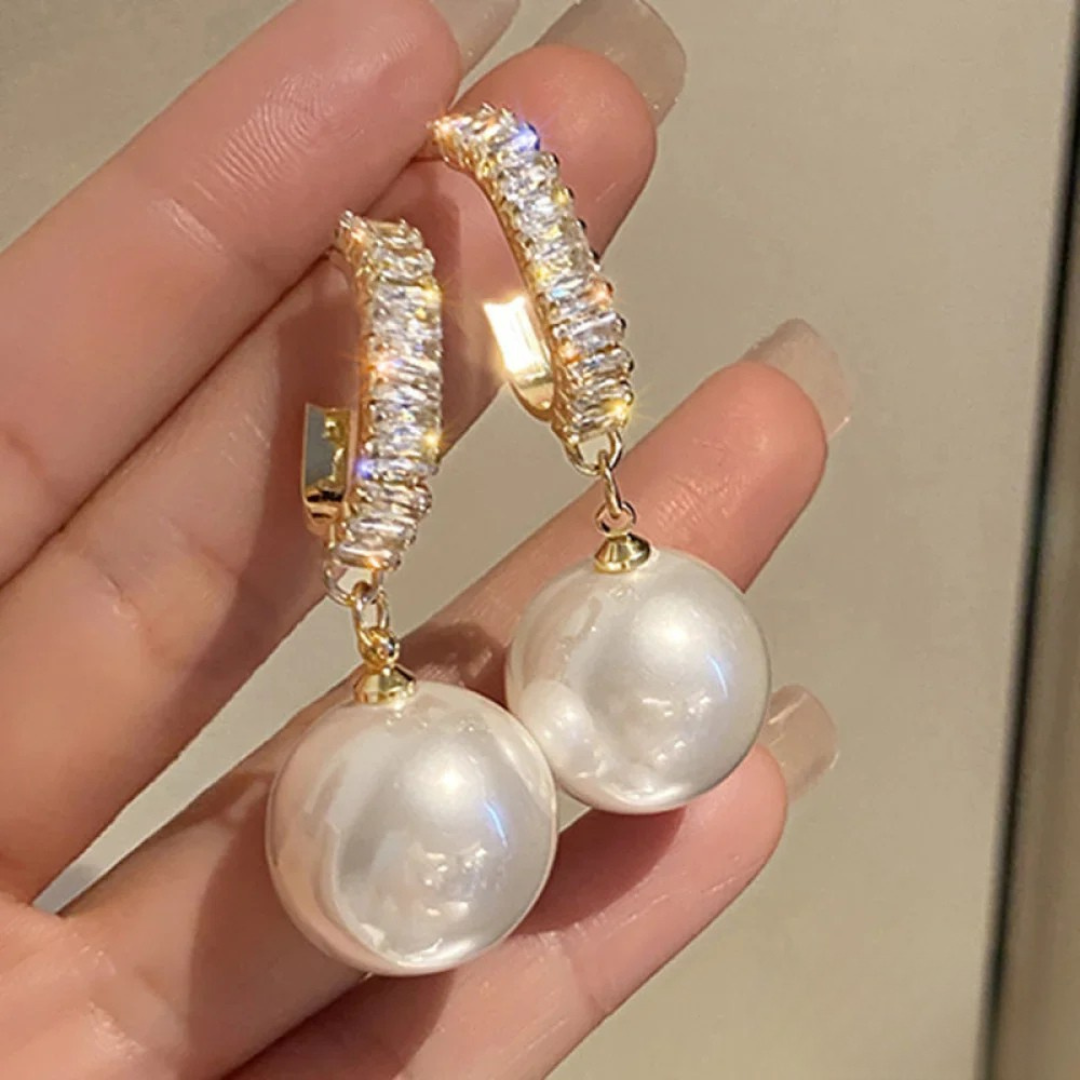 Orecchini Chic con Perla e Zircone