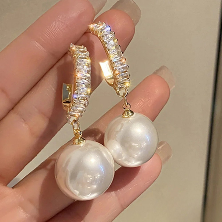 Orecchini Chic con Perla e Zircone