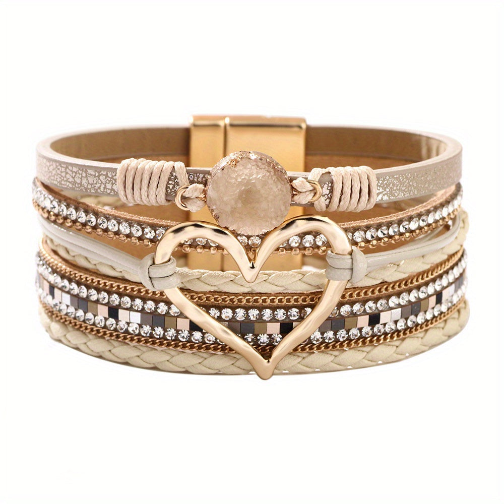 Bracciale Boho Multifilo in Pelle