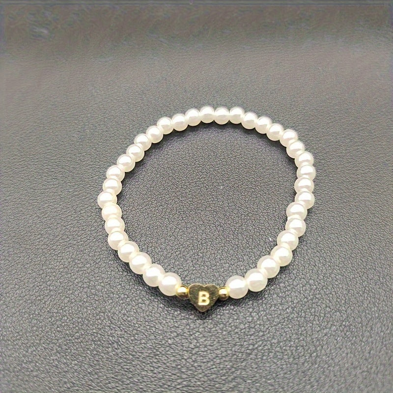 Bracciale Chic con Iniziale a Cuore (A–Z)
