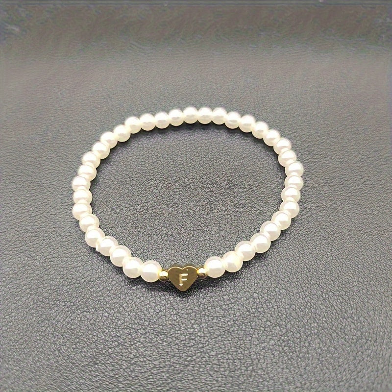 Bracciale Chic con Iniziale a Cuore (A–Z)