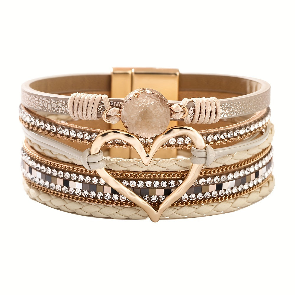 Bracciale Boho Multifilo in Pelle