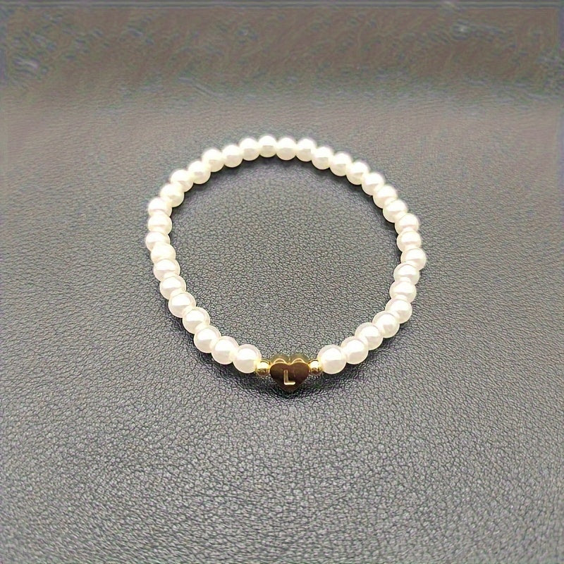 Bracciale Chic con Iniziale a Cuore (A–Z)
