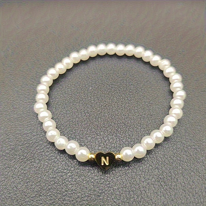 Bracciale Chic con Iniziale a Cuore (A–Z)