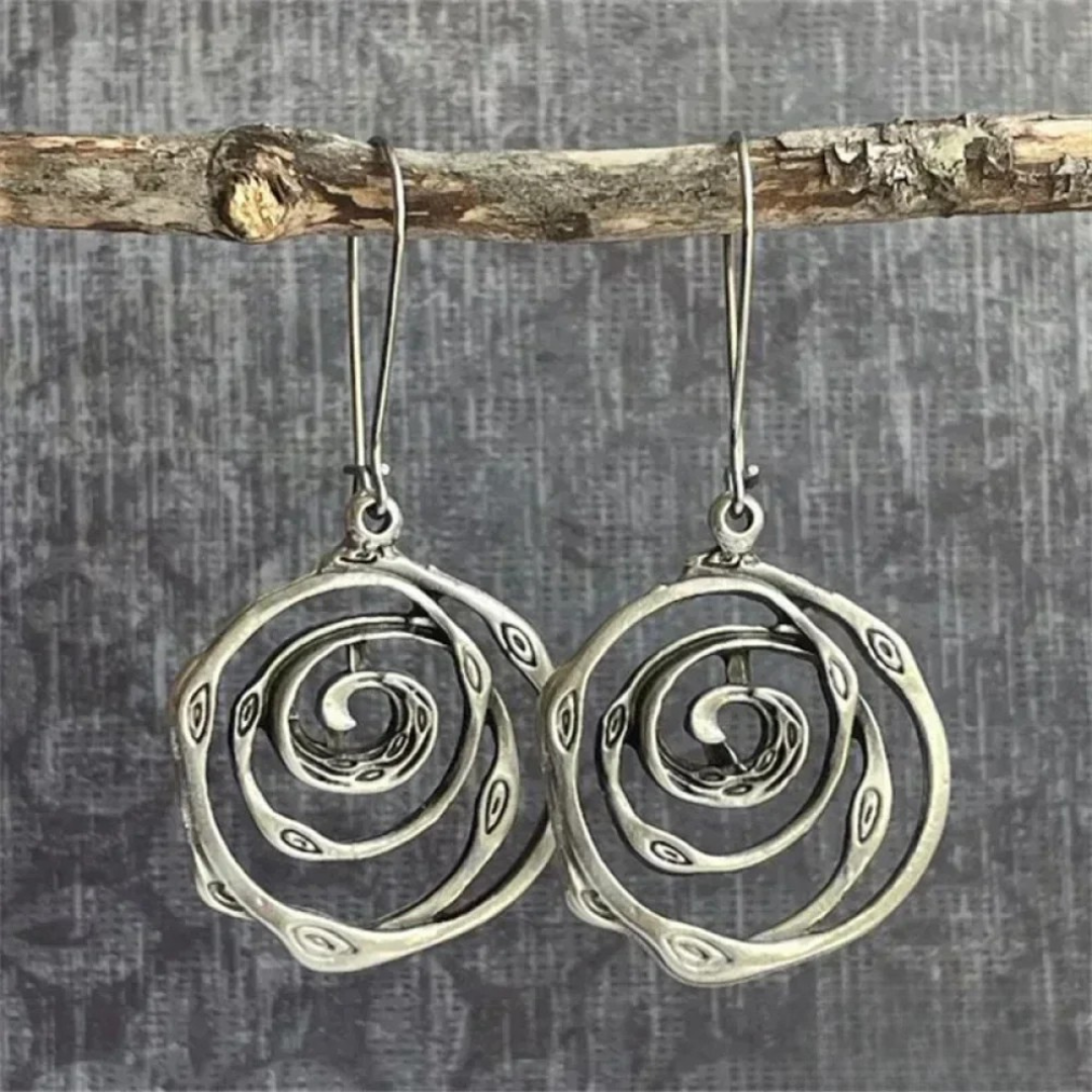 Orecchini in argento Labirinto