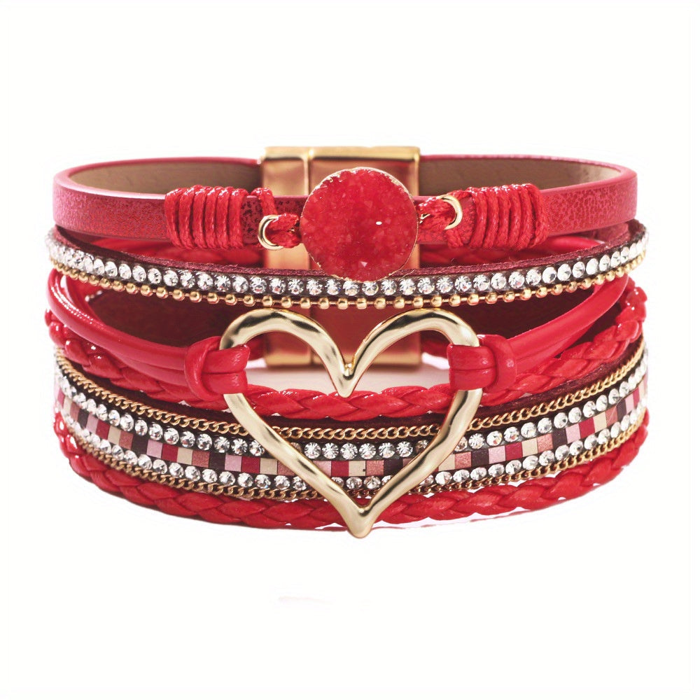 Bracciale Boho Multifilo in Pelle
