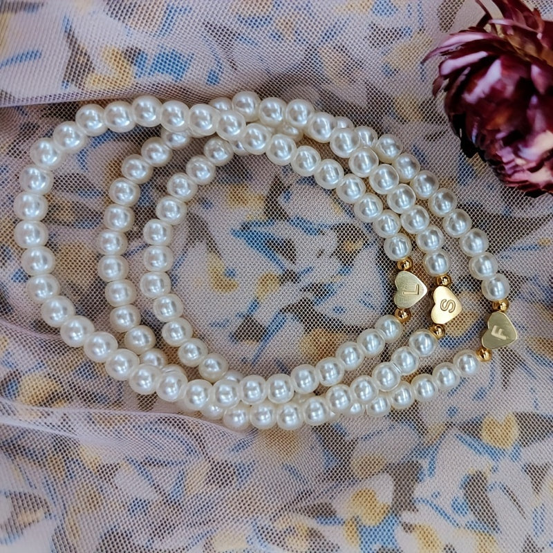 Bracciale Chic con Iniziale a Cuore (A–Z)