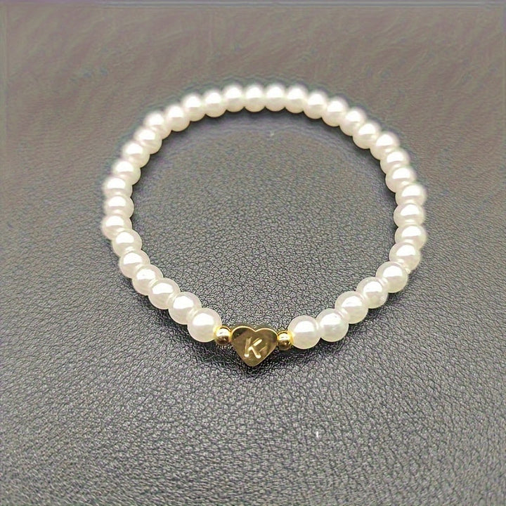 Bracciale Chic con Iniziale a Cuore (A–Z)