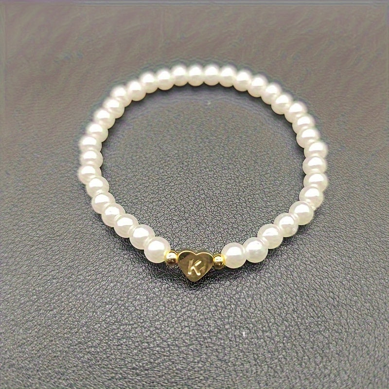 Bracciale Chic con Iniziale a Cuore (A–Z)