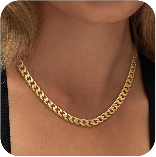 Collana chunky a maglia cubana