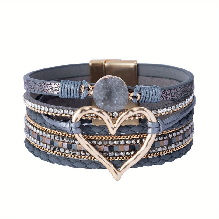 Bracciale Boho Multifilo in Pelle