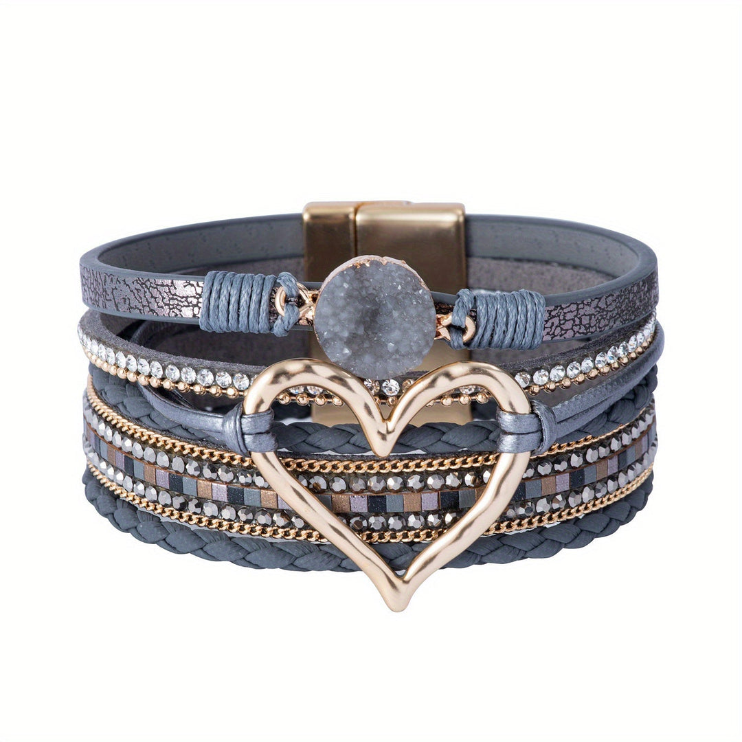 Bracciale Boho Multifilo in Pelle