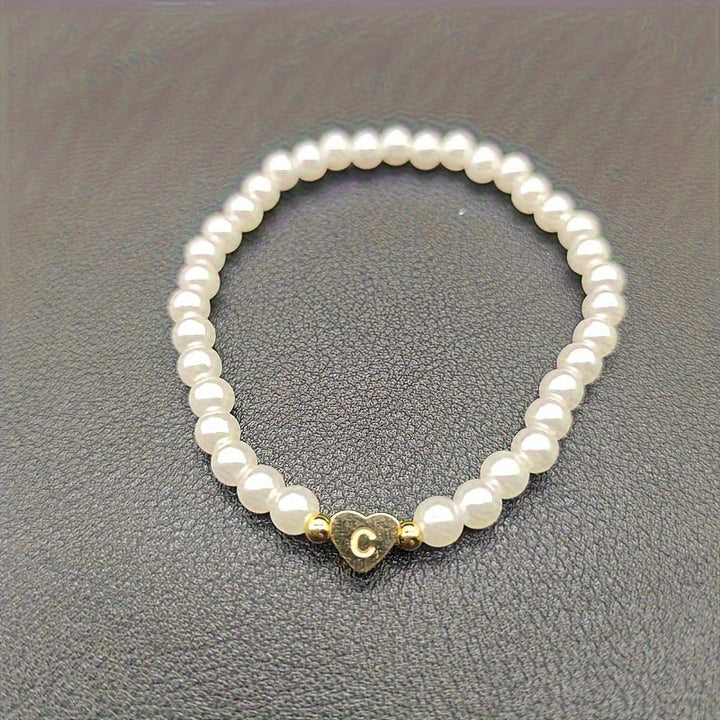 Bracciale Chic con Iniziale a Cuore (A–Z)