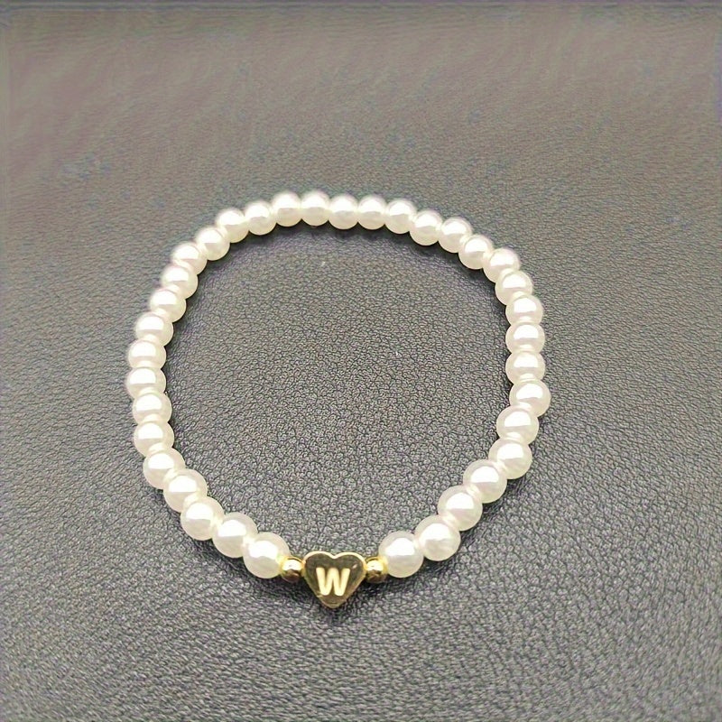 Bracciale Chic con Iniziale a Cuore (A–Z)