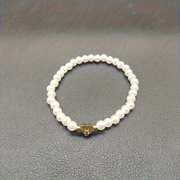 Bracciale Chic con Iniziale a Cuore (A–Z)