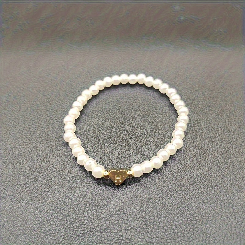 Bracciale Chic con Iniziale a Cuore (A–Z)