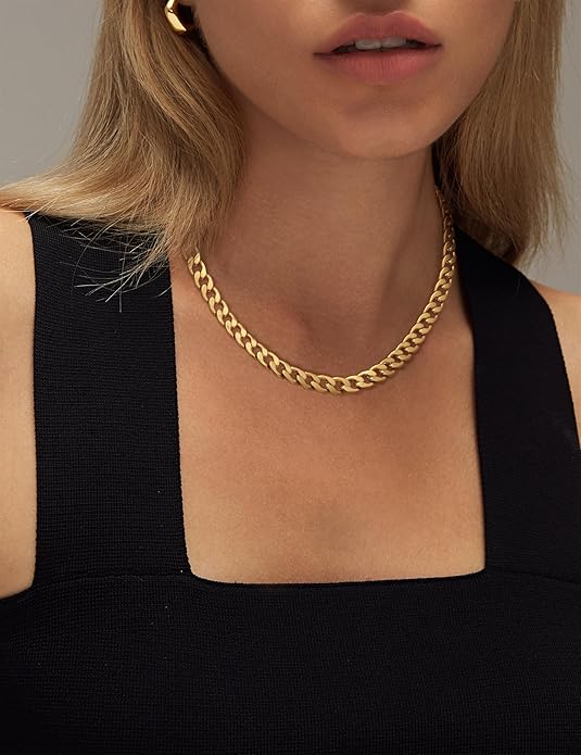 Collana chunky a maglia cubana