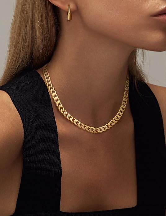 Collana chunky a maglia cubana