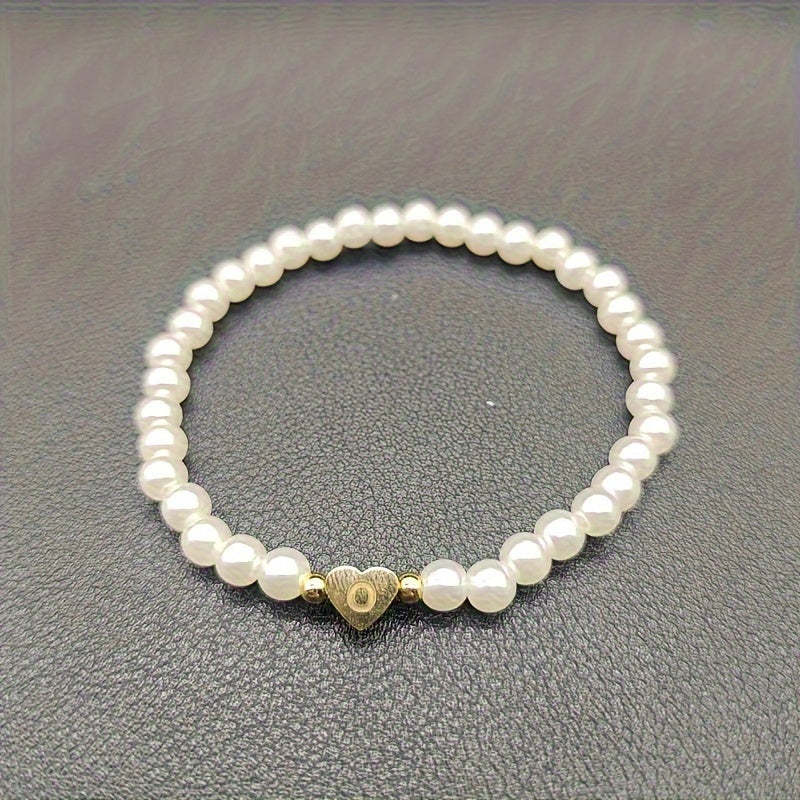 Bracciale Chic con Iniziale a Cuore (A–Z)
