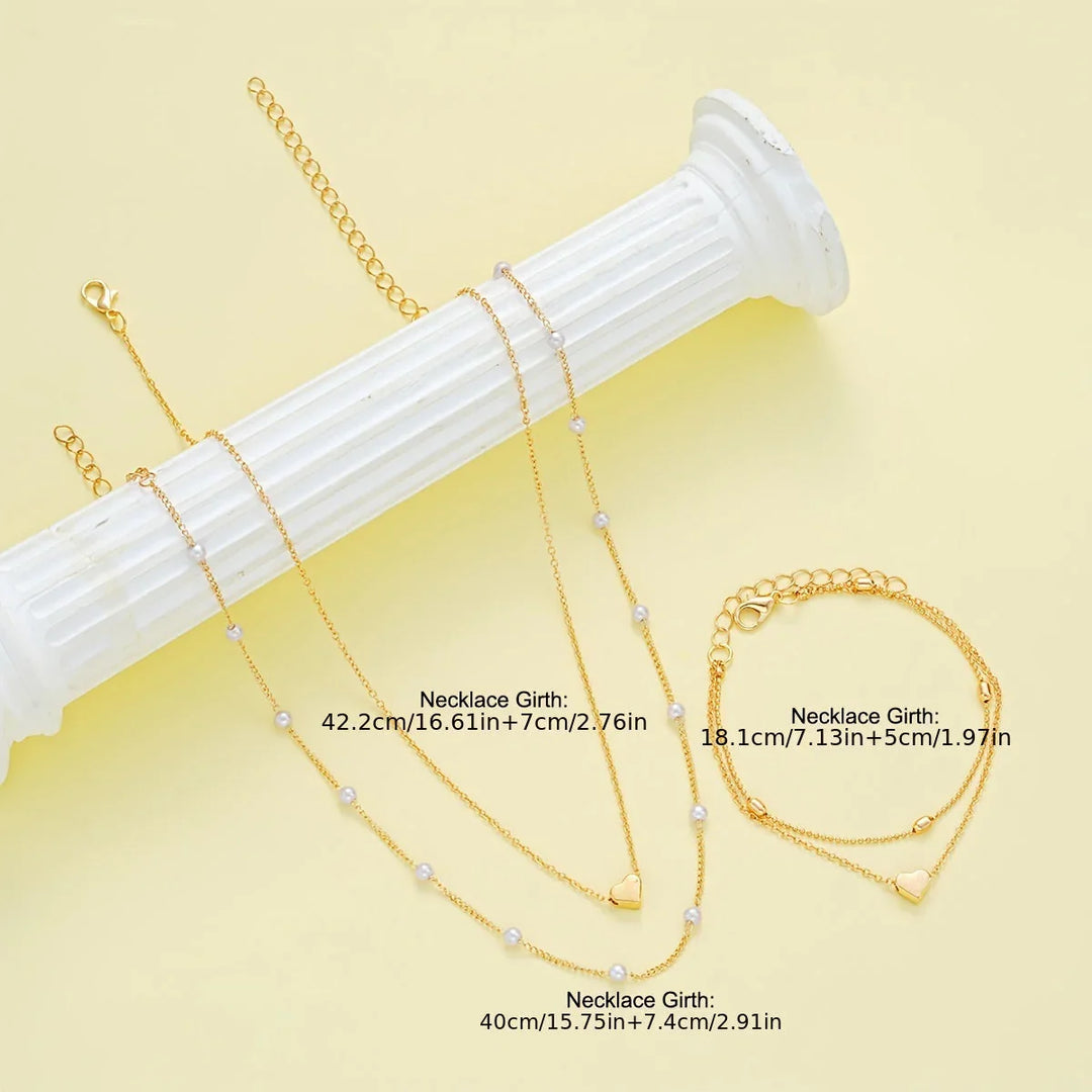 Set Collana e Bracciale Minimalista Elegante