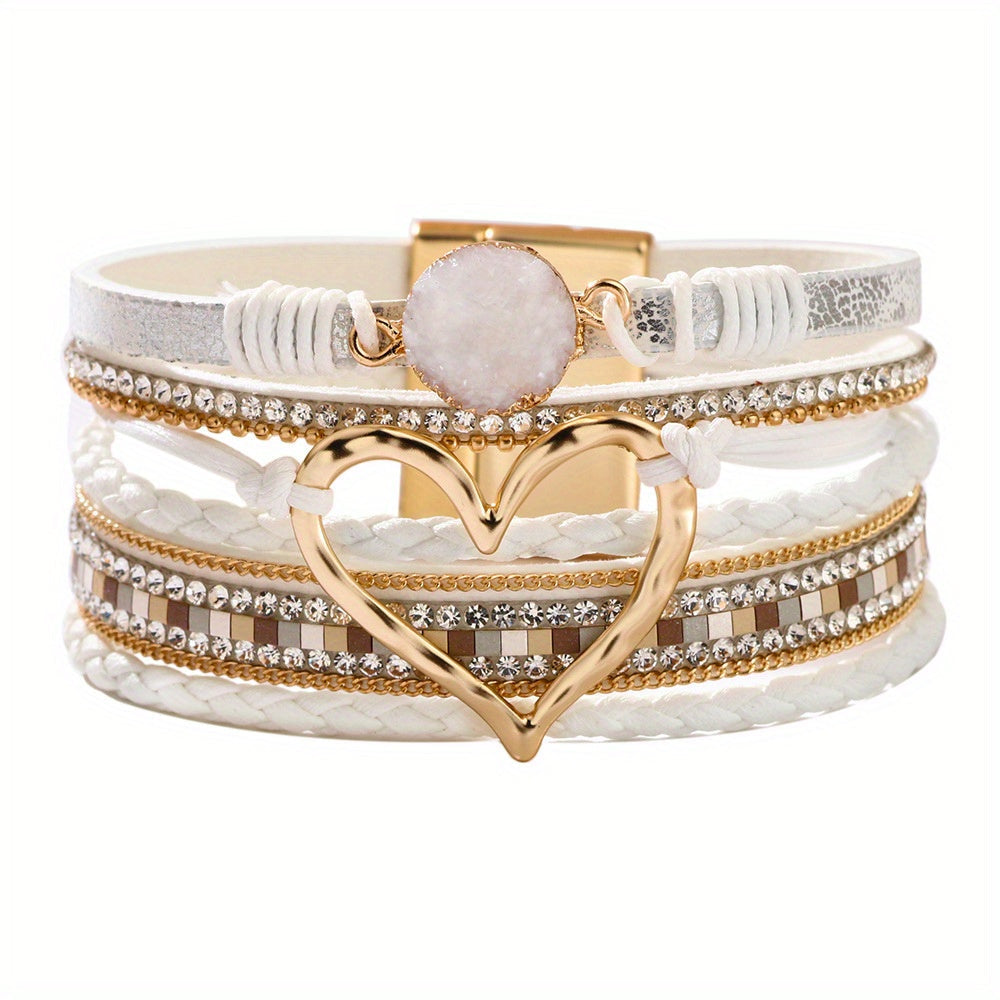 Bracciale Boho Multifilo in Pelle