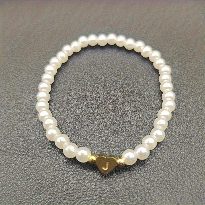 Bracciale Chic con Iniziale a Cuore (A–Z)