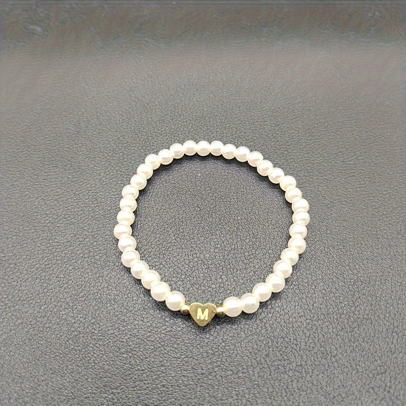 Bracciale Chic con Iniziale a Cuore (A–Z)