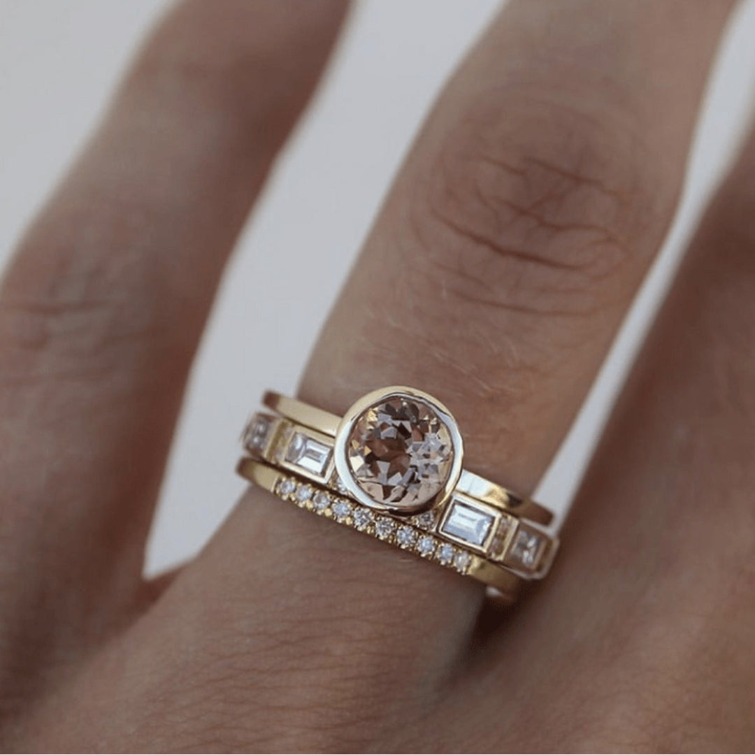 Anello Dorato Brillante™ – Stile Vintage
