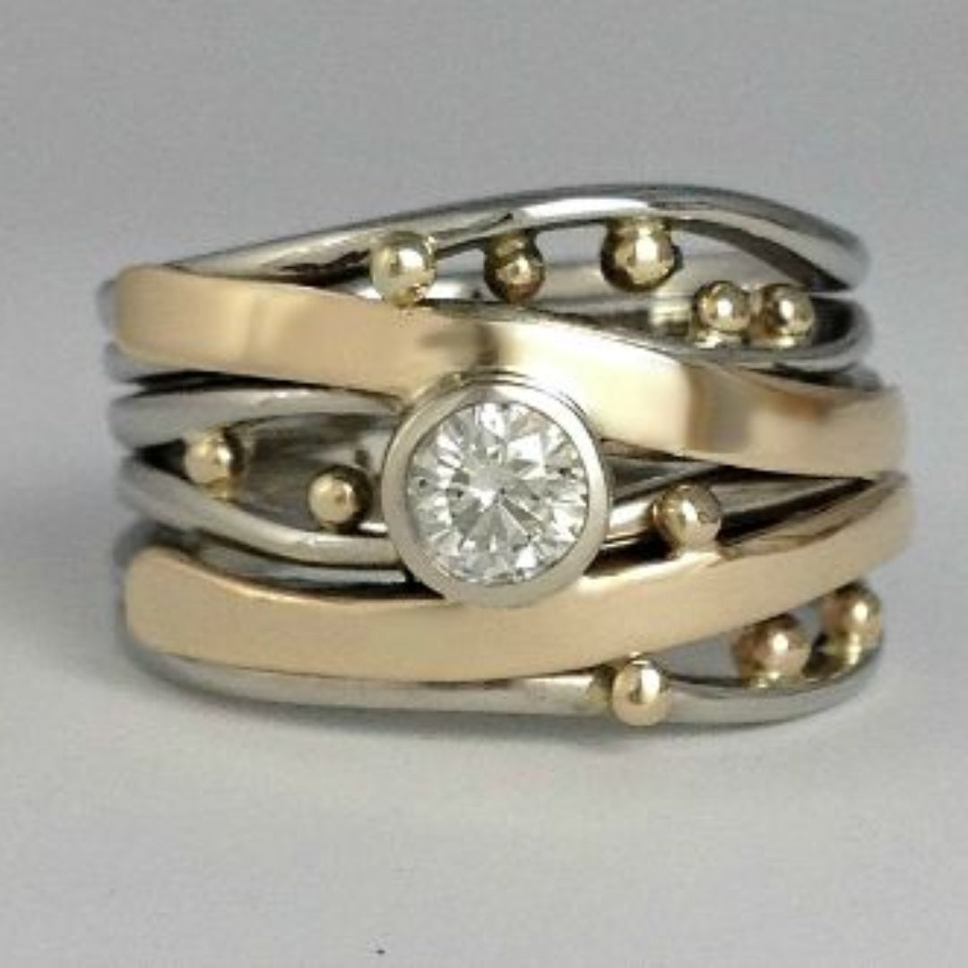 Anello Doratura Incastonata™ – Luce Vintage