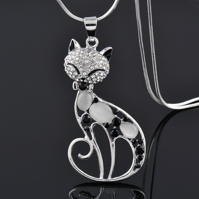 Collana Gatti Innamorati in Argento Sterling