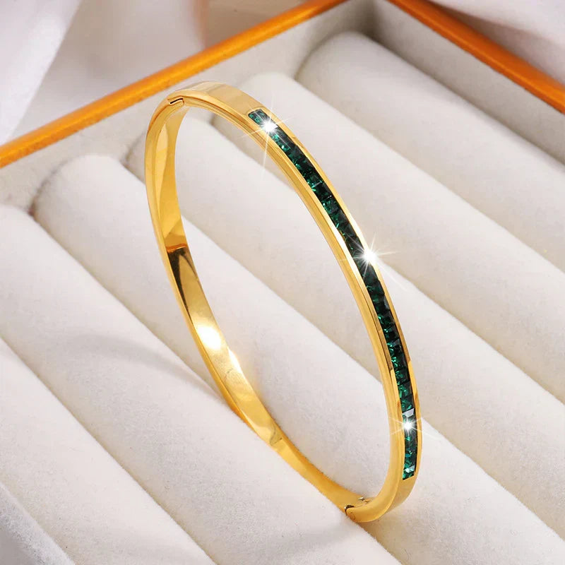 Bracciale Verde Dorato
