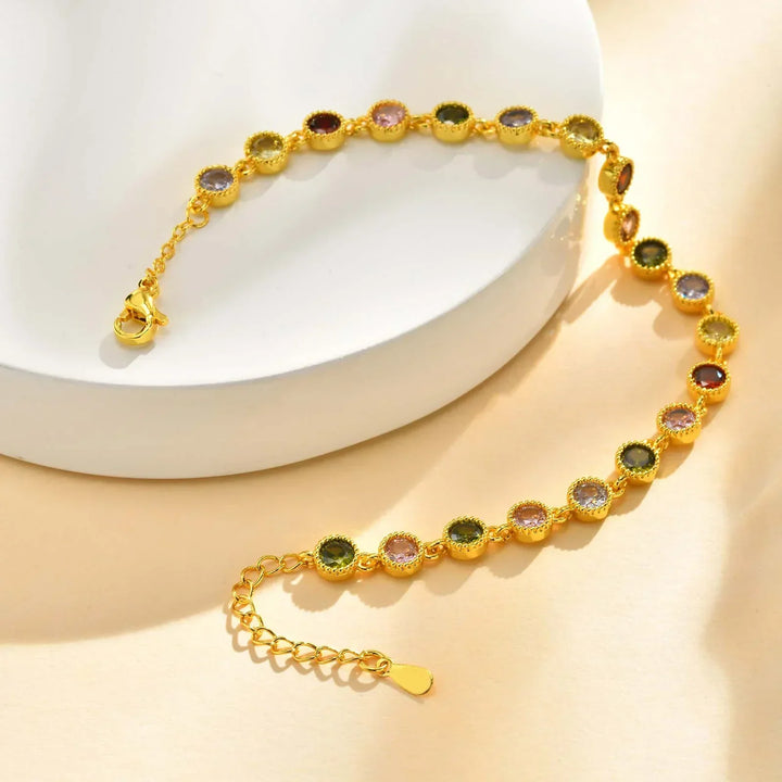 Bracciale con Charm Arcobaleno Luminoso