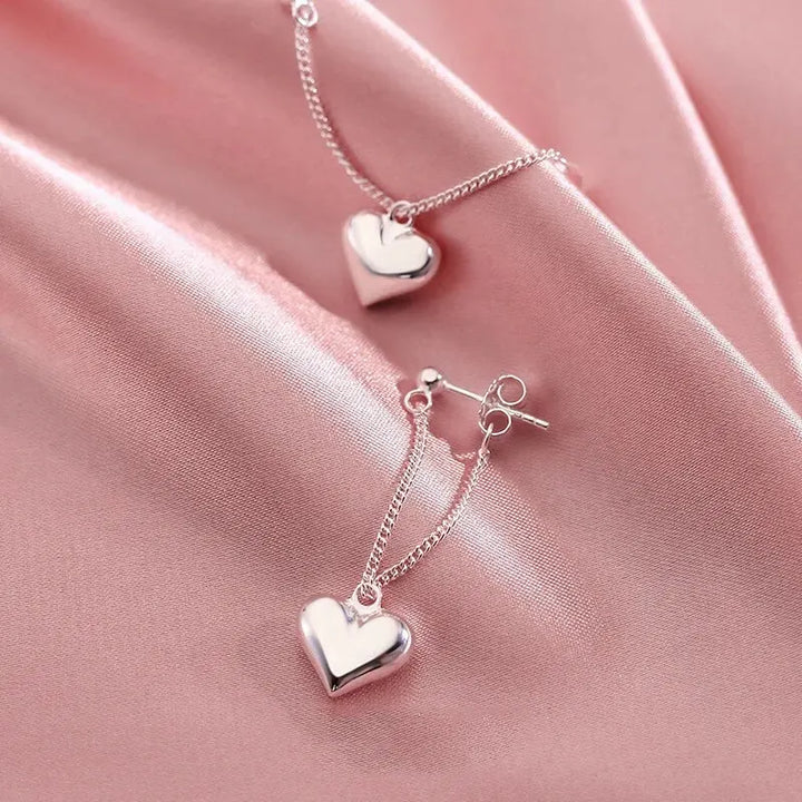Orecchini Antichi a Cuore Geometrico