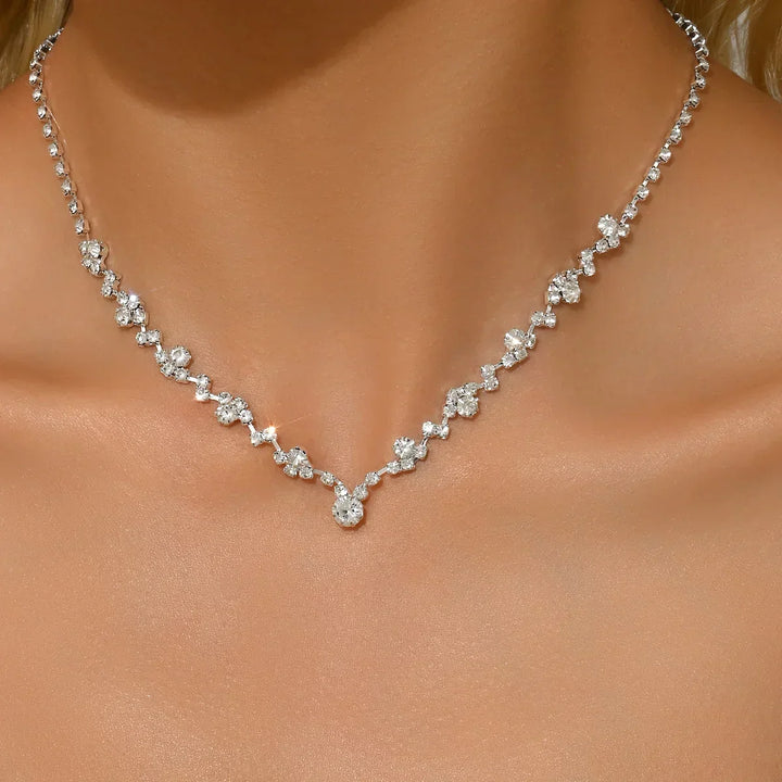 Collana da Sposa Elegante con Diamanti
