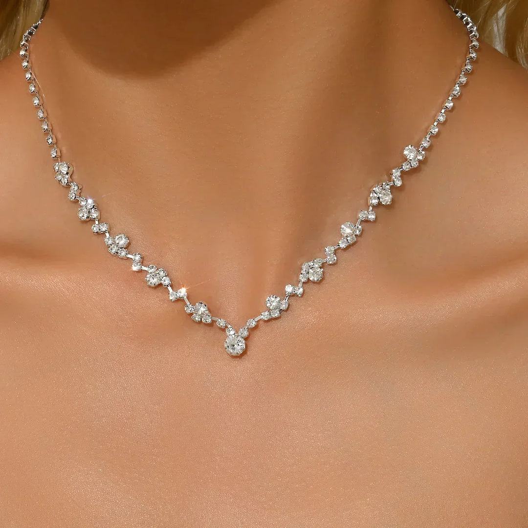 Collana da Sposa Elegante con Diamanti
