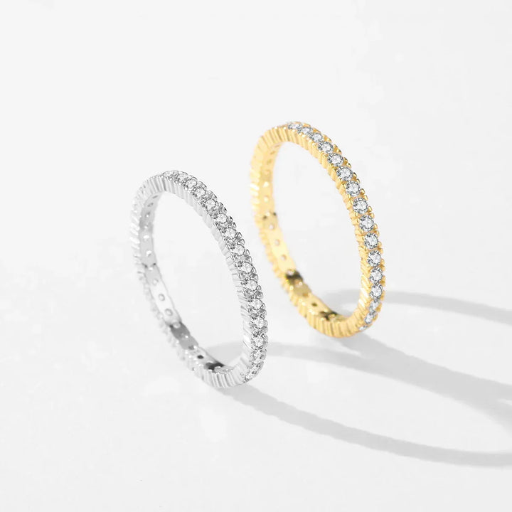 Anello Eternity Minimal Luminoso