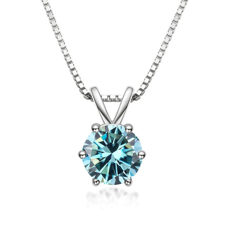 Collana Solitario Elegante con Moissanite