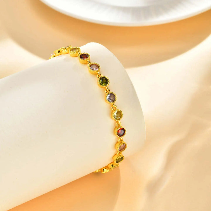 Bracciale con Charm Arcobaleno Luminoso