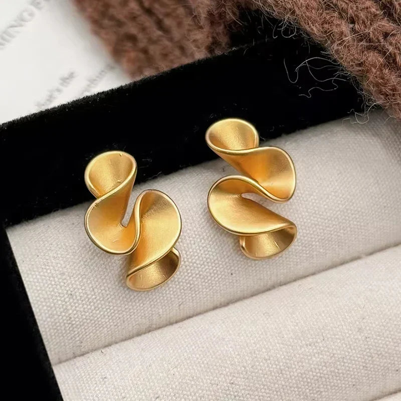 Orecchini a Fiore in Argento e Oro 18K