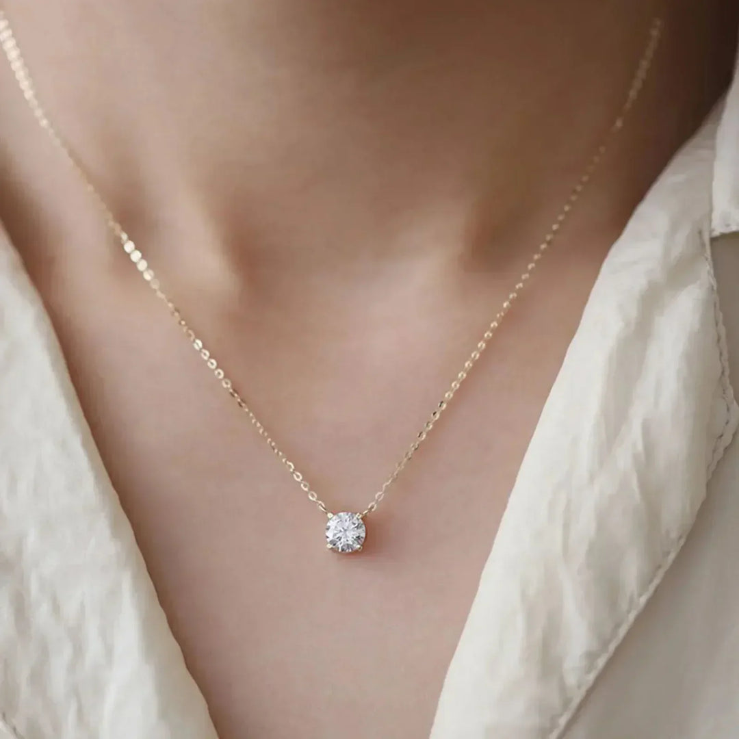 Collana Placcata Oro con Zirconi