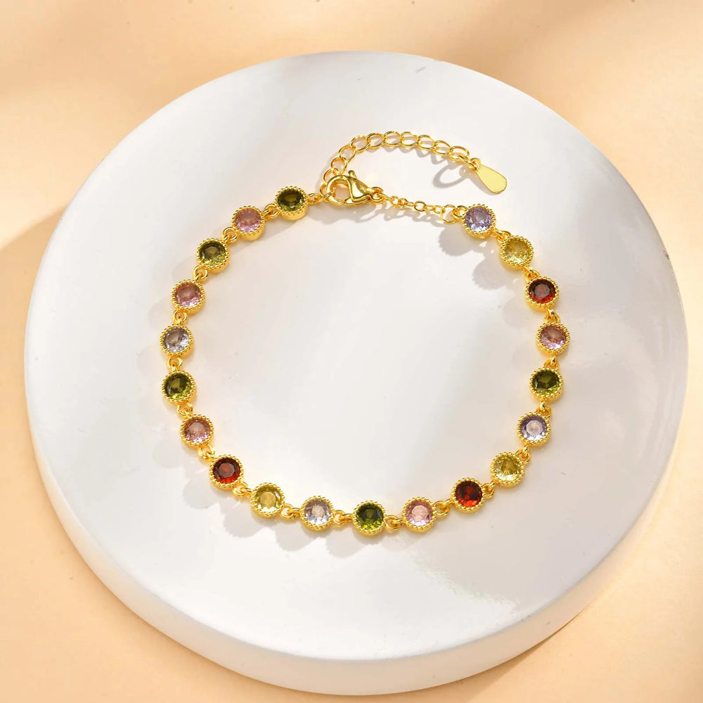 Bracciale con Charm Arcobaleno Luminoso