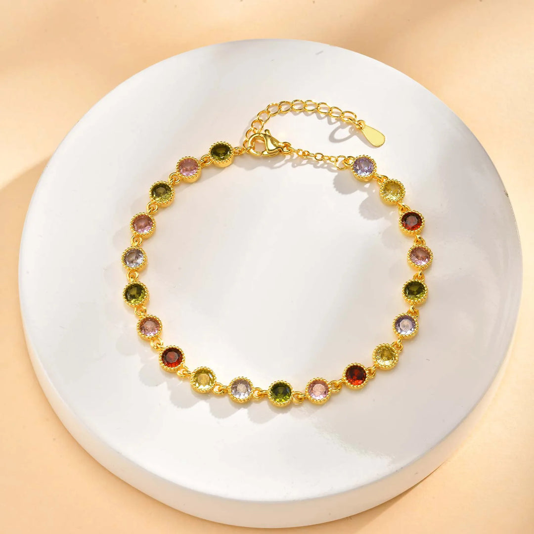 Bracciale con Charm Arcobaleno Luminoso