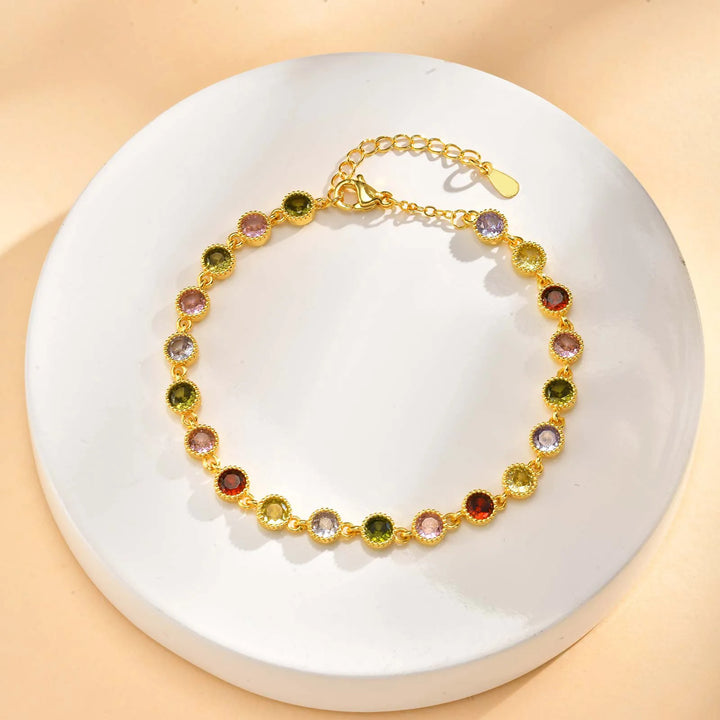 Bracciale con Charm Arcobaleno Luminoso