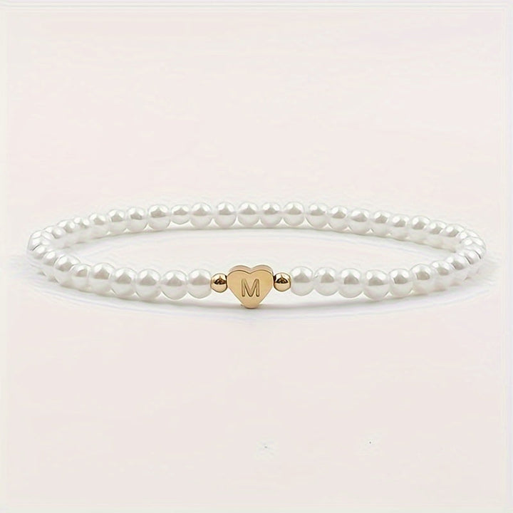 Bracciale Chic con Iniziale a Cuore (A–Z)