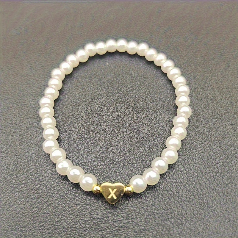 Bracciale Chic con Iniziale a Cuore (A–Z)